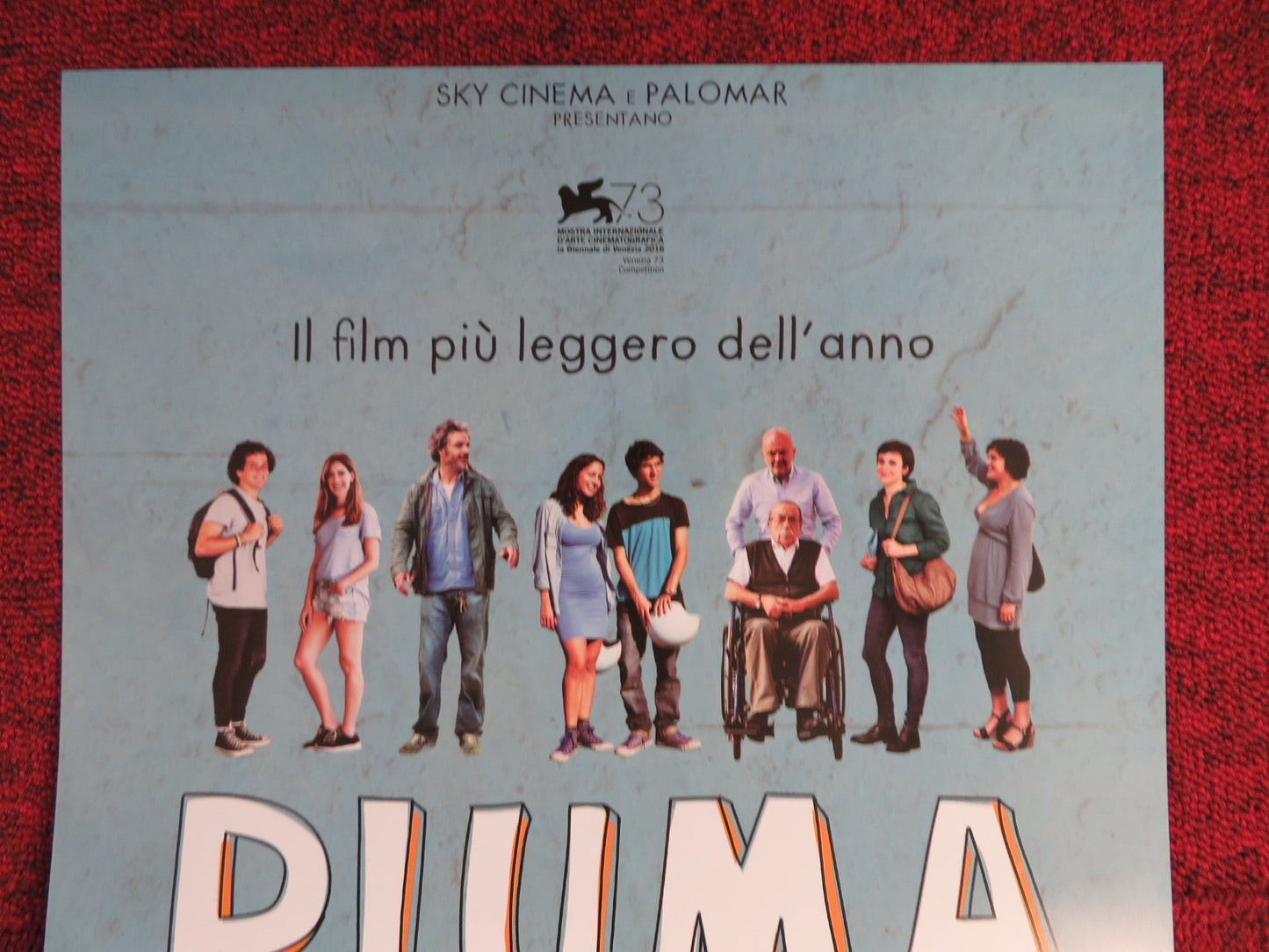 PIUMA / FEATHER ITALIAN LOCANDINA POSTER LUIGI FEDELE BLU YOSHIMI 2016 Rendezvous Cinema Movie posters