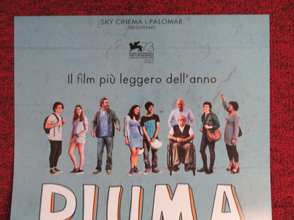 PIUMA / FEATHER ITALIAN LOCANDINA POSTER LUIGI FEDELE BLU YOSHIMI 2016 Rendezvous Cinema Movie posters
