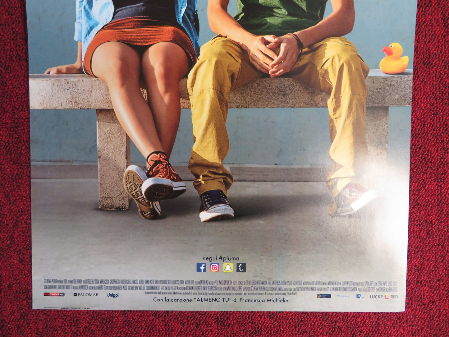 PIUMA / FEATHER ITALIAN LOCANDINA POSTER LUIGI FEDELE BLU YOSHIMI 2016 Rendezvous Cinema Movie posters