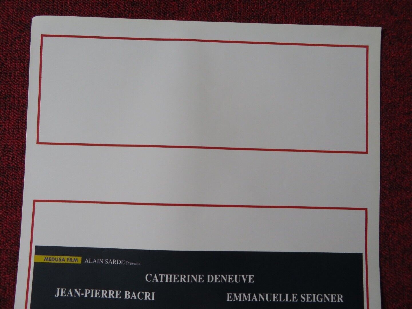 PLACE VENDOME ITALIAN LOCANDINA (27.5"x13") POSTER CATHERINE DENEUVE 1999 - Rendezvous Cinema