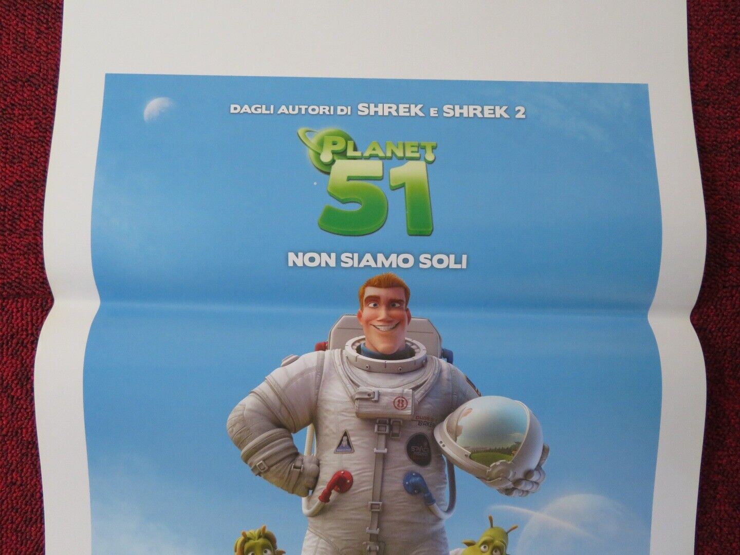 PLANET 51 ITALIAN LOCANDINA (27.5"x13") POSTER DWAYNE JOHNSON JESSICA BIEL '09 Movie posters