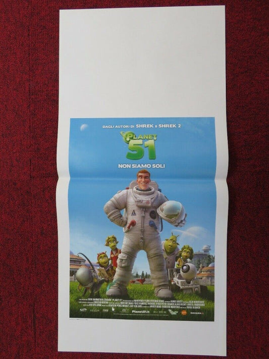 PLANET 51 ITALIAN LOCANDINA (27.5"x13") POSTER DWAYNE JOHNSON JESSICA BIEL '09 Movie posters