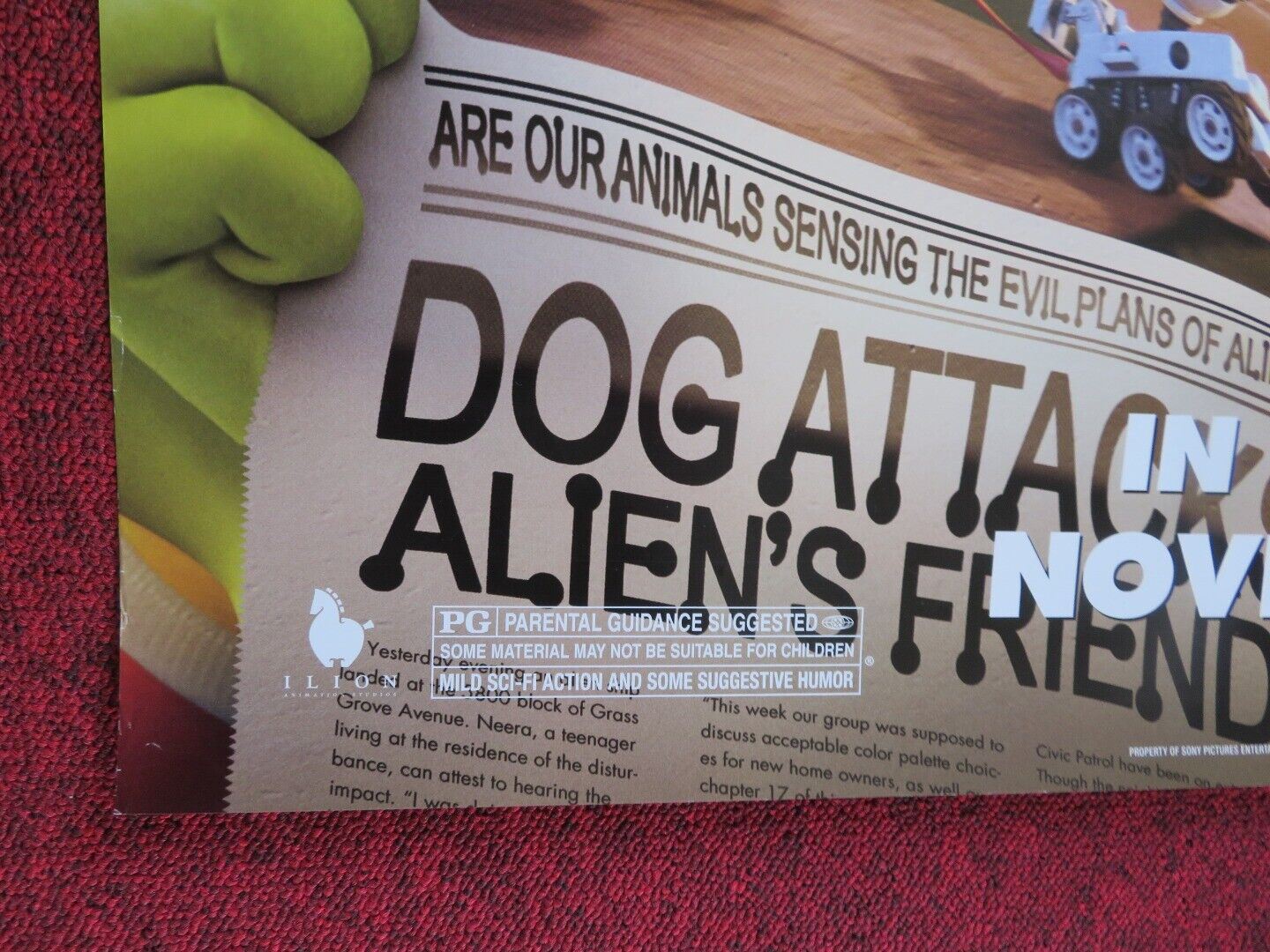 PLANET 51 US ONE SHEET ROLLED POSTER DWAYNE JOHNSON 2009 - Rendezvous Cinema