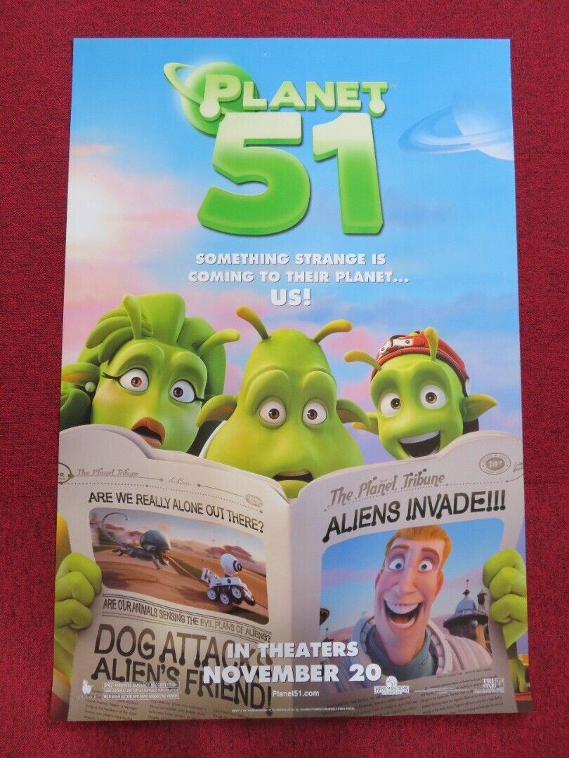 PLANET 51 US ONE SHEET ROLLED POSTER DWAYNE JOHNSON 2009 - Rendezvous Cinema
