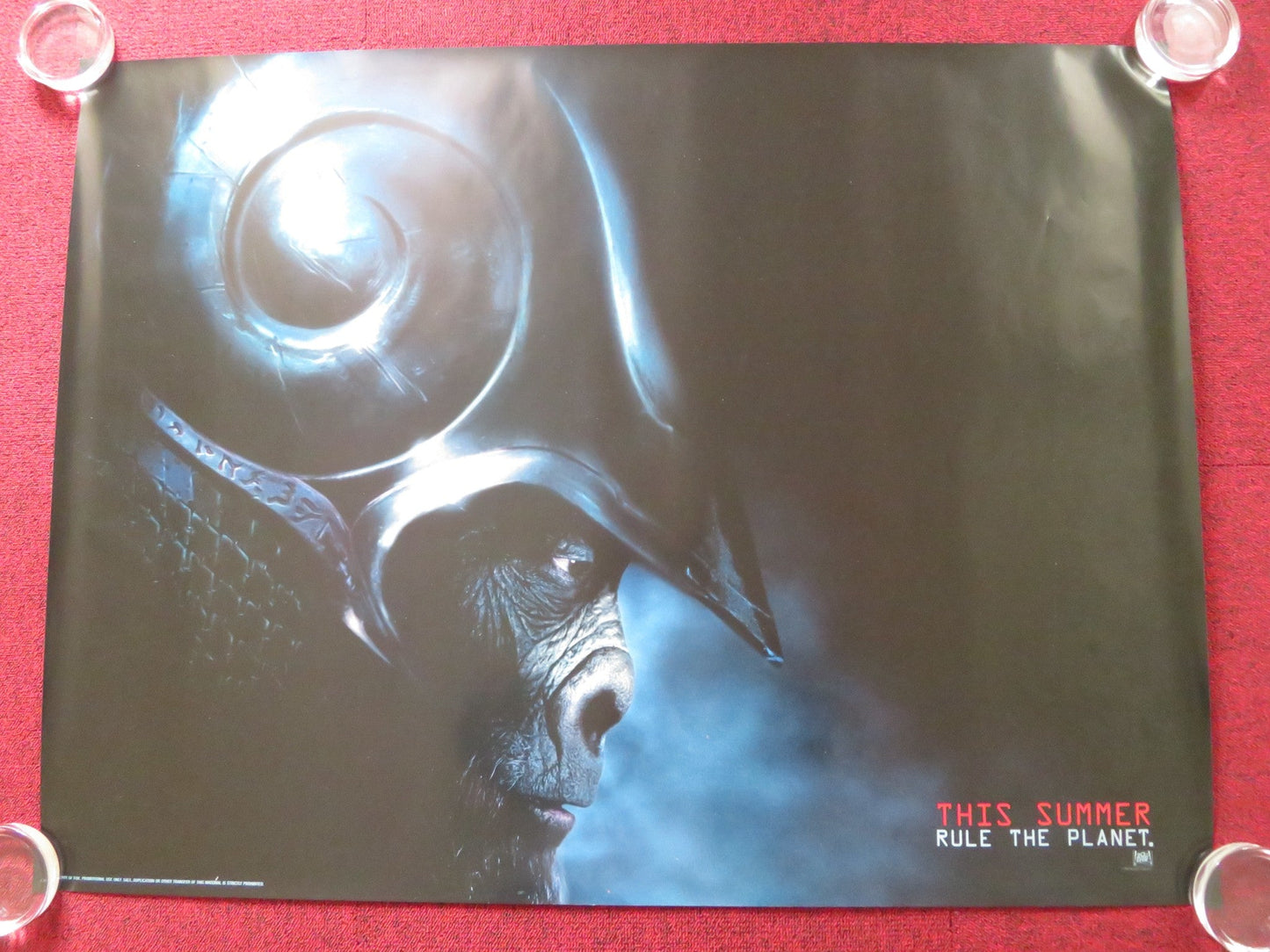 PLANET OF THE APES UK QUAD (30"x 40") ROLLED POSTER TIM BURTON M. WAHLBERG 2000 Rendezvous Cinema Movie posters