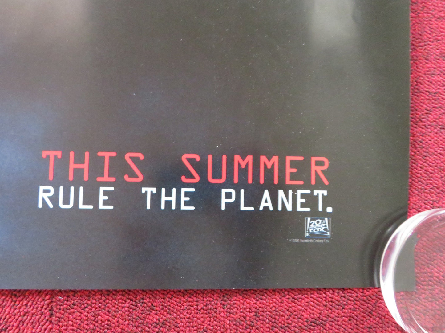 PLANET OF THE APES UK QUAD (30"x 40") ROLLED POSTER TIM BURTON M. WAHLBERG 2000 Rendezvous Cinema Movie posters