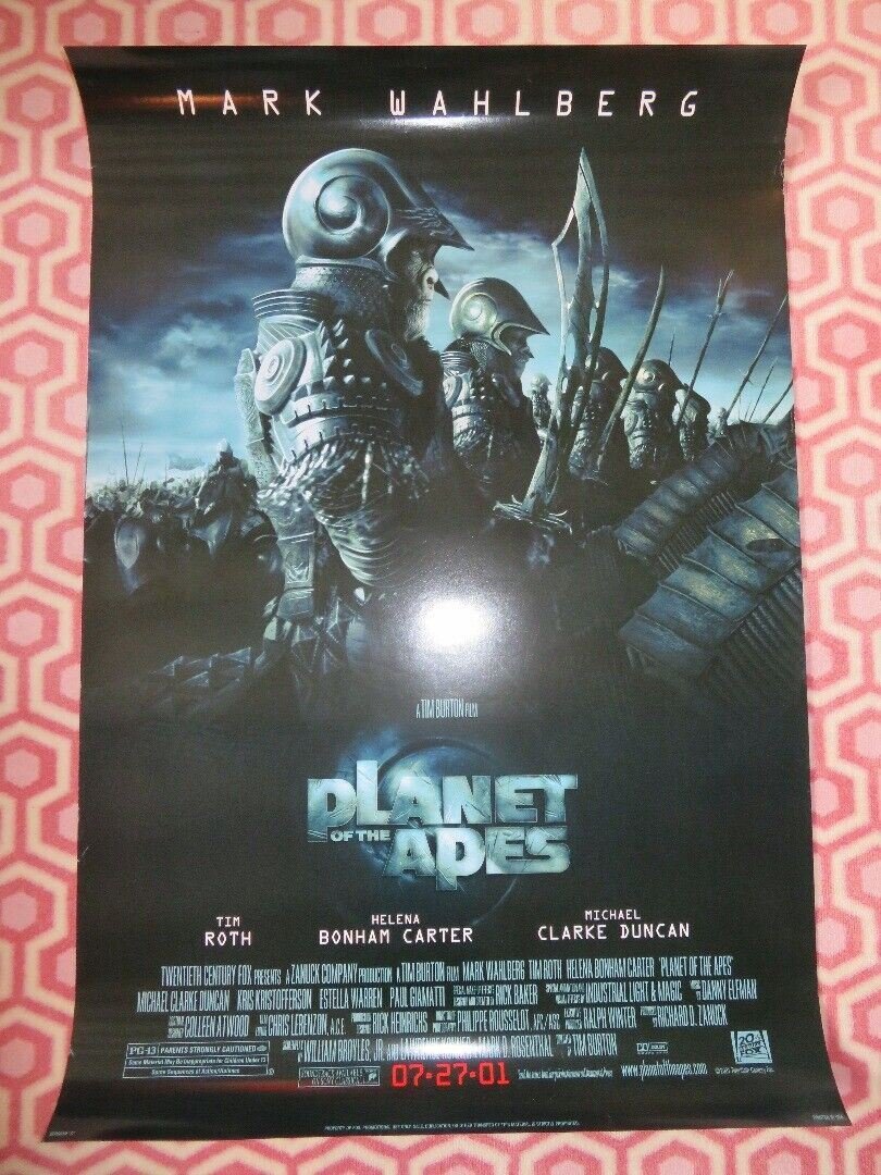 PLANET OF THE APES VERSION C US ONE SHEET ROLLED POSTER MARK WAHLBERG 2001 - Rendezvous Cinema