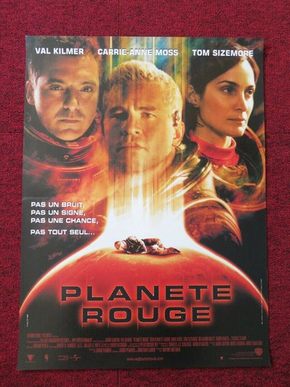 PLANET ROUGE / Red Planet FRENCH (16"x 21.5") POSTER VAL KILMER MOSS 2000 Movie posters