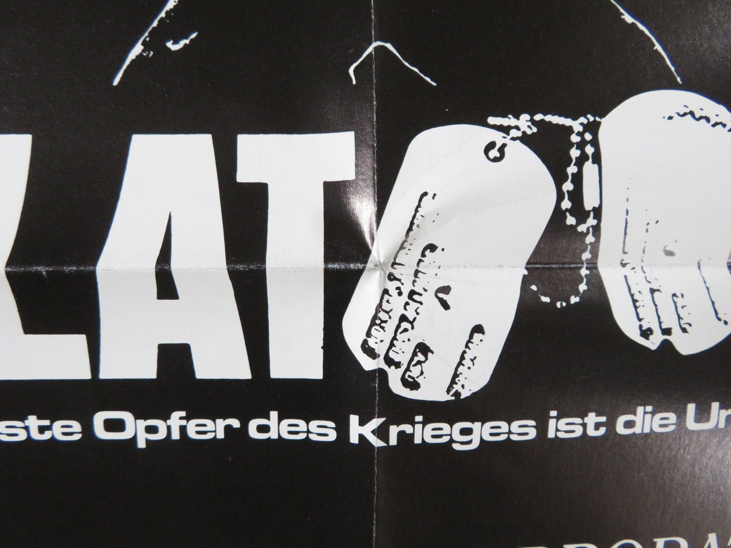 PLATOON GERMAN A1 POSTER OLIVER STONE CHARLIE SHEEN 1986 Rendezvous Cinema Movie posters