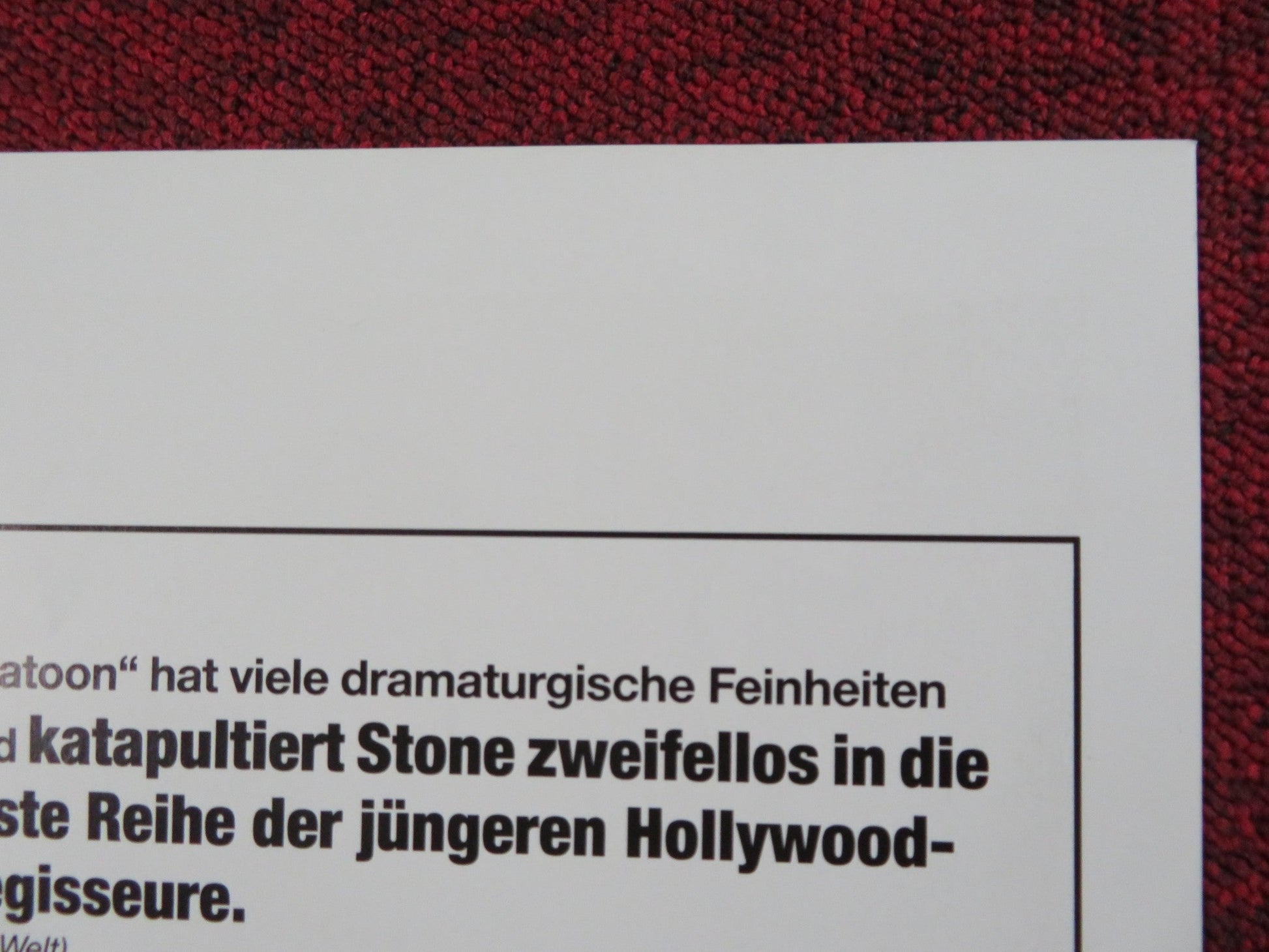 PLATOON GERMAN A1 POSTER OLIVER STONE CHARLIE SHEEN 1986 Rendezvous Cinema Movie posters