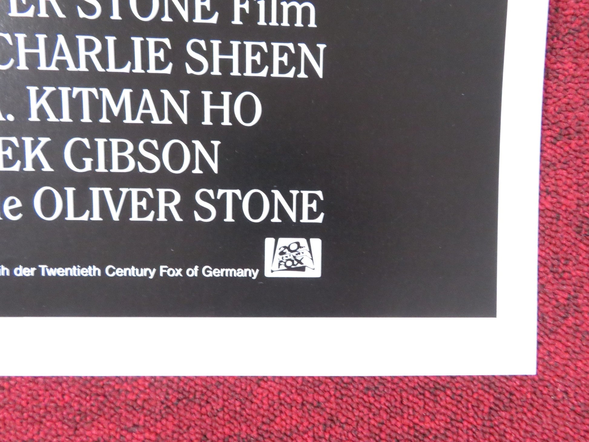 PLATOON GERMAN A1 POSTER OLIVER STONE CHARLIE SHEEN 1986 Rendezvous Cinema Movie posters