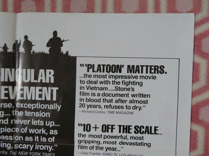 PLATOON US ONE SHEET POSTER OLIVER STONE KEITH DAVID 1986 Movie posters