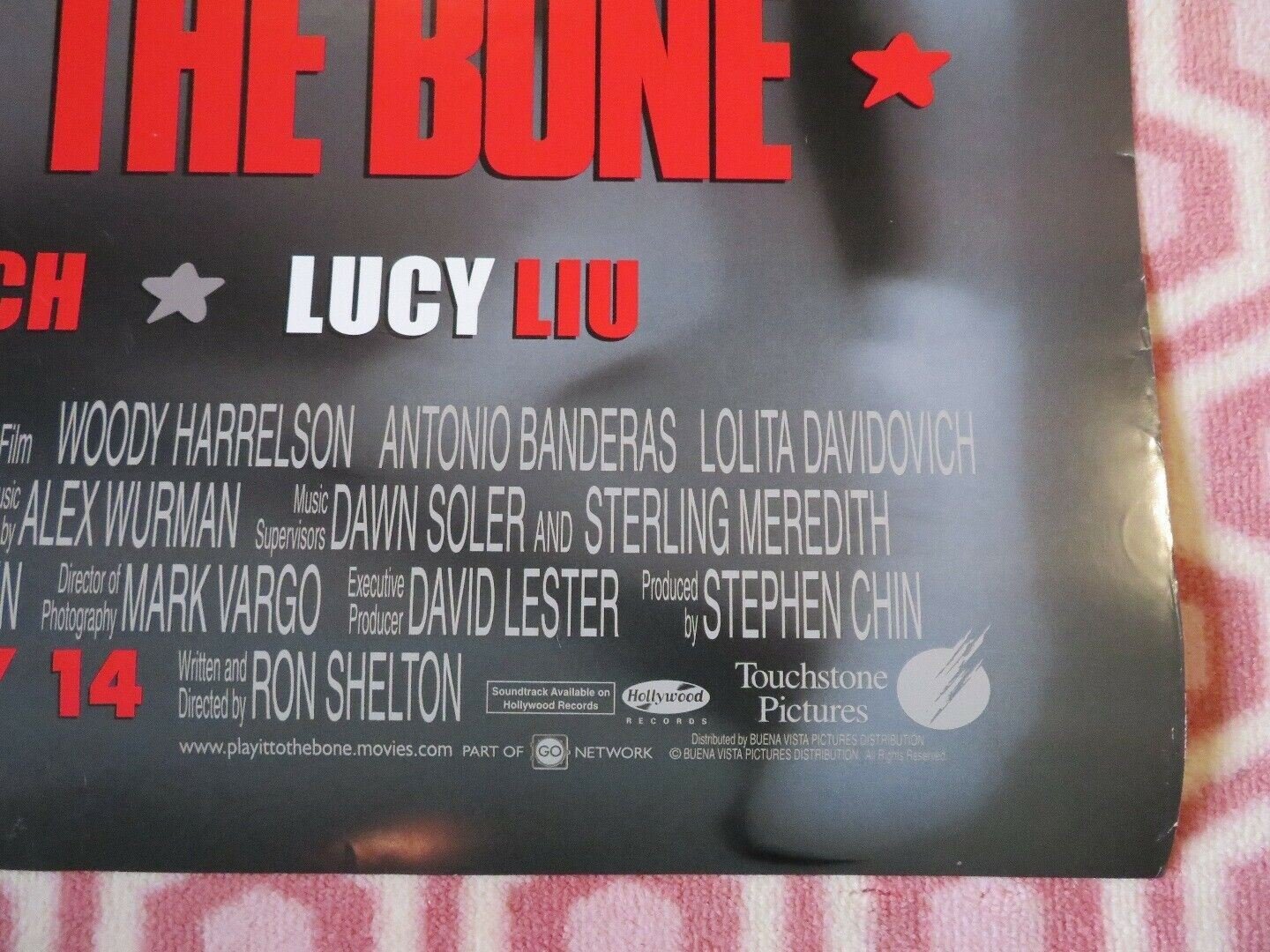 PLAY IT TO THE BONE US ONE SHEET ROLLED POSTER WODDY HARRELSON 1999 Movie posters