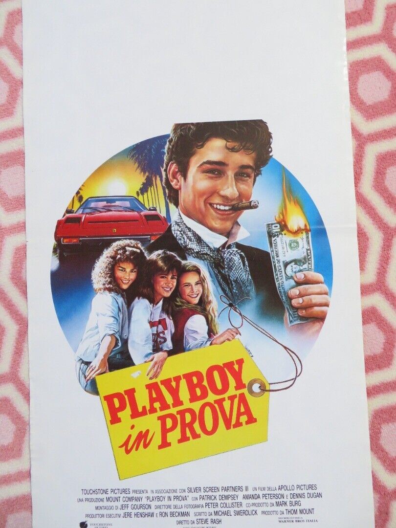 PLAYBOY IN PROVA / Can't Buy Me Love ITALIAN LOCANDINA (27.5"x13.5") POSTER '88 Movie posters