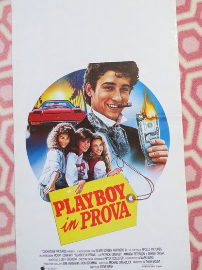 PLAYBOY IN PROVA / Can't Buy Me Love ITALIAN LOCANDINA (27.5"x13.5") POSTER '88 Movie posters