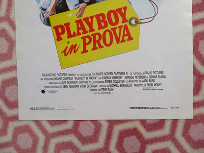 PLAYBOY IN PROVA / Can't Buy Me Love ITALIAN LOCANDINA (27.5"x13.5") POSTER '88 Movie posters