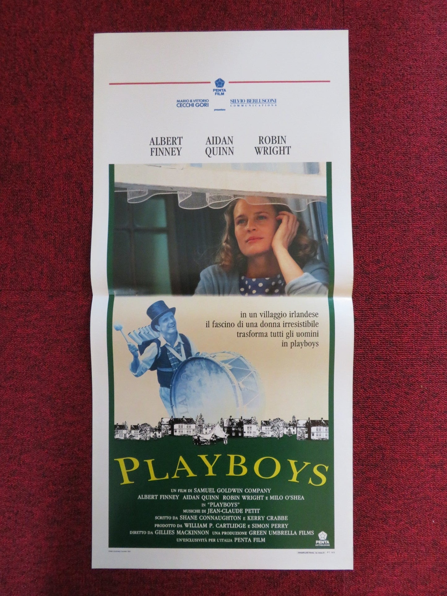 PLAYBOYS ITALIAN LOCANDINA POSTER ALBERT FINNEY AIDAN QUINN 1992 Rendezvous Cinema Movie posters