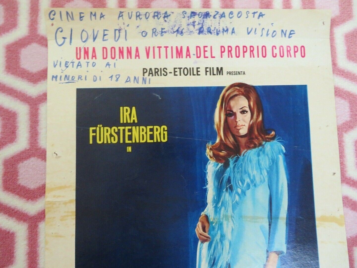 PLAYGIRL '70 ITALIAN LOCANDINA (27" x 13") POSTER IRA FURSTENBERG 1969 - Rendezvous Cinema
