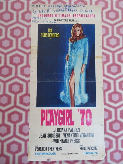 PLAYGIRL '70 ITALIAN LOCANDINA (27" x 13") POSTER IRA FURSTENBERG 1969 - Rendezvous Cinema