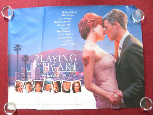PLAYING BY HEART UK QUAD (30"x 40") ROLLED POSTER ANGELINA JOLIE D. QUAID 1998 Rendezvous Cinema Movie posters