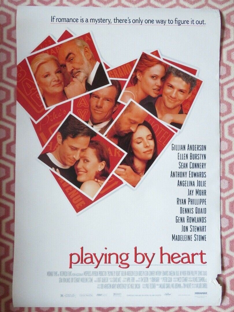 PLAYING BY HEART US ONE SHEET ROLLED POSTER GILLIAN ANDERSON 1998 Movie posters
