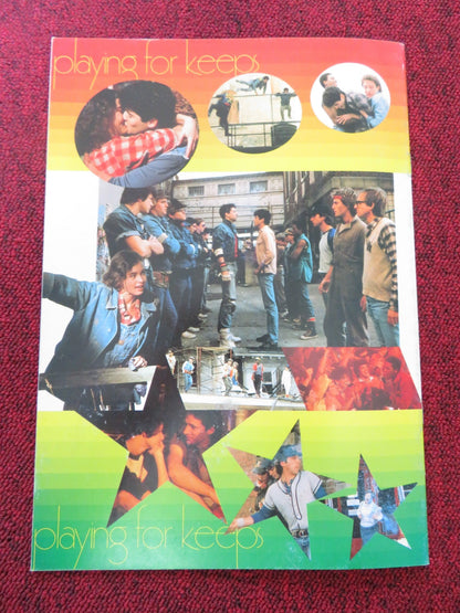 PLAYING FOR KEEPS JAPANESE BROCHURE / PRESS BOOK MATTHEW PENN D. JORDANO 1986 Rendezvous Cinema Movie posters