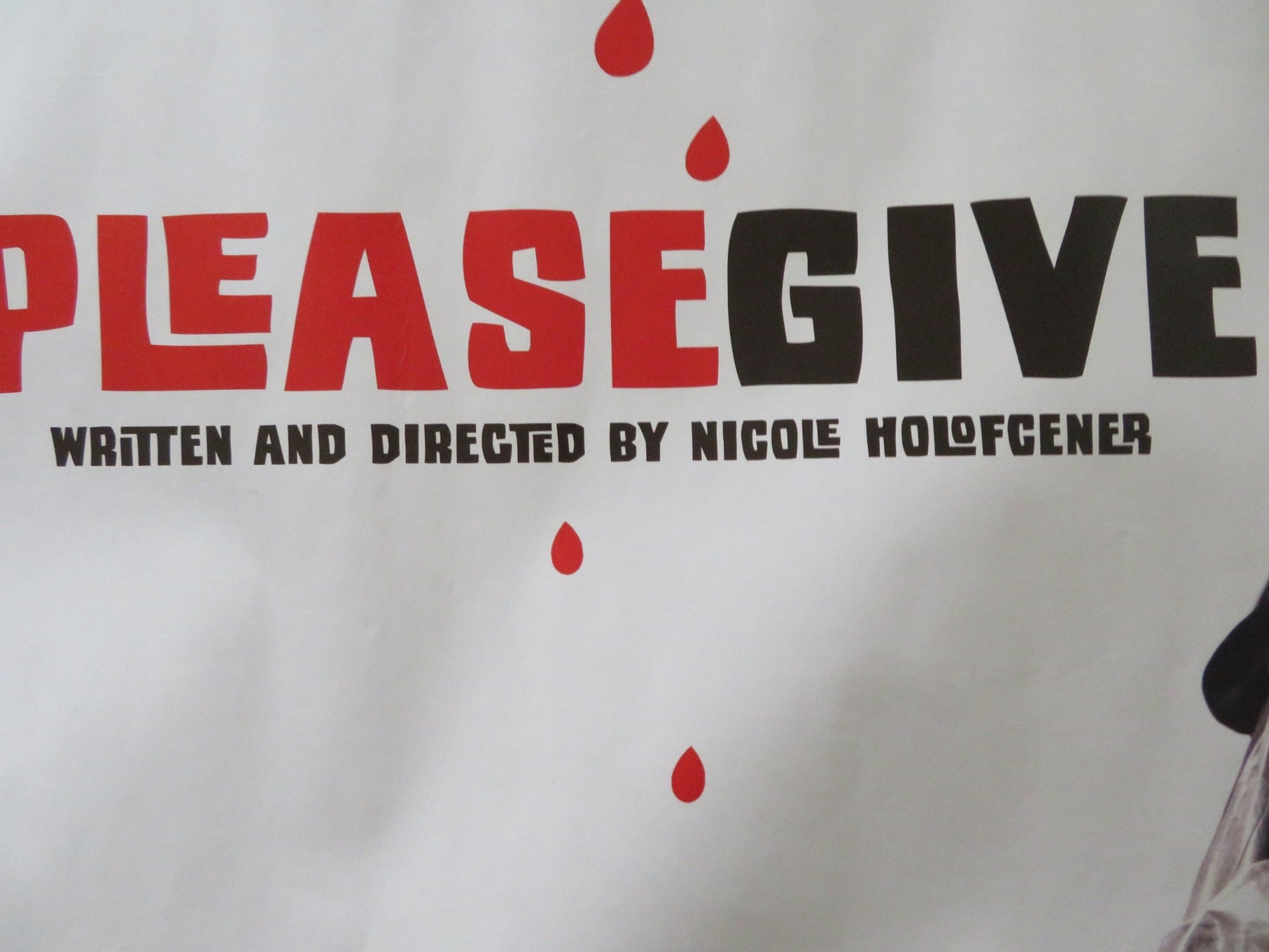 PLEASE GIVE UK QUAD (30"x 40") ROLLED POSTER REBECCA HALL ELIZABETH KEENER 2010 Rendezvous Cinema Movie posters