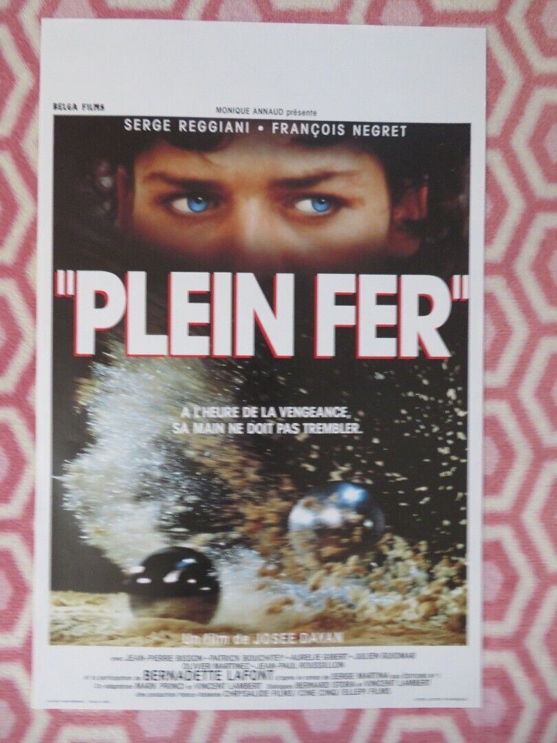 PLEIN FER BELGIUM (21"x14") POSTER SERGE REGGIANI FRANCOIS NEGRET 1990 Movie posters