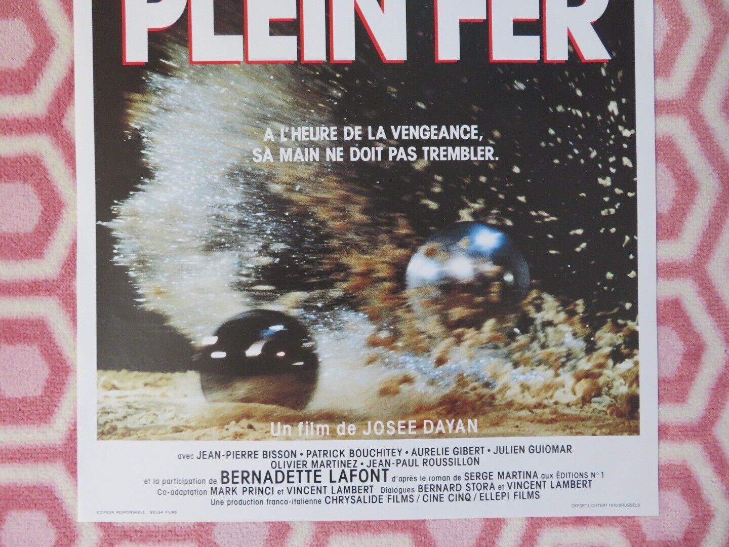 PLEIN FER BELGIUM (21"x14") POSTER SERGE REGGIANI FRANCOIS NEGRET 1990 Movie posters