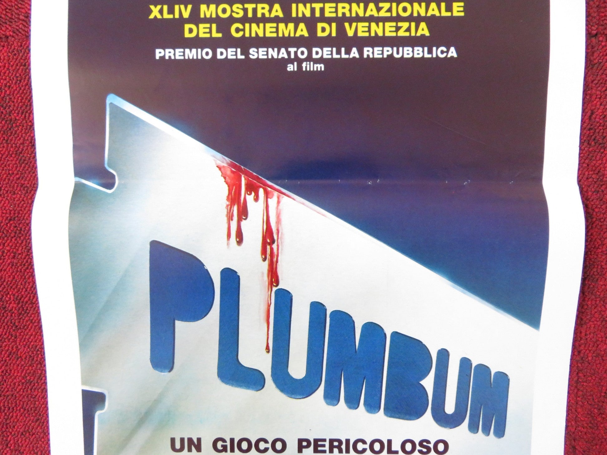 PLUMBUM, OR DANGEROUS GAME ITALIAN LOCANDINA POSTER ANTON ANDROSOF 1989 Rendezvous Cinema Movie posters
