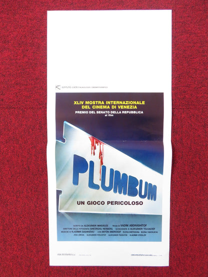 PLUMBUM, OR DANGEROUS GAME ITALIAN LOCANDINA POSTER ANTON ANDROSOF 1989 Rendezvous Cinema Movie posters