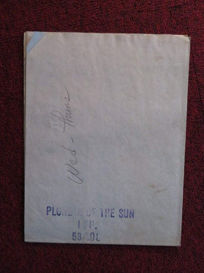 PLUNDER OF THE SUN FOLDED US ONE SHEET POSTER GLENN FORD DIANA LYNN 1953 Movie posters