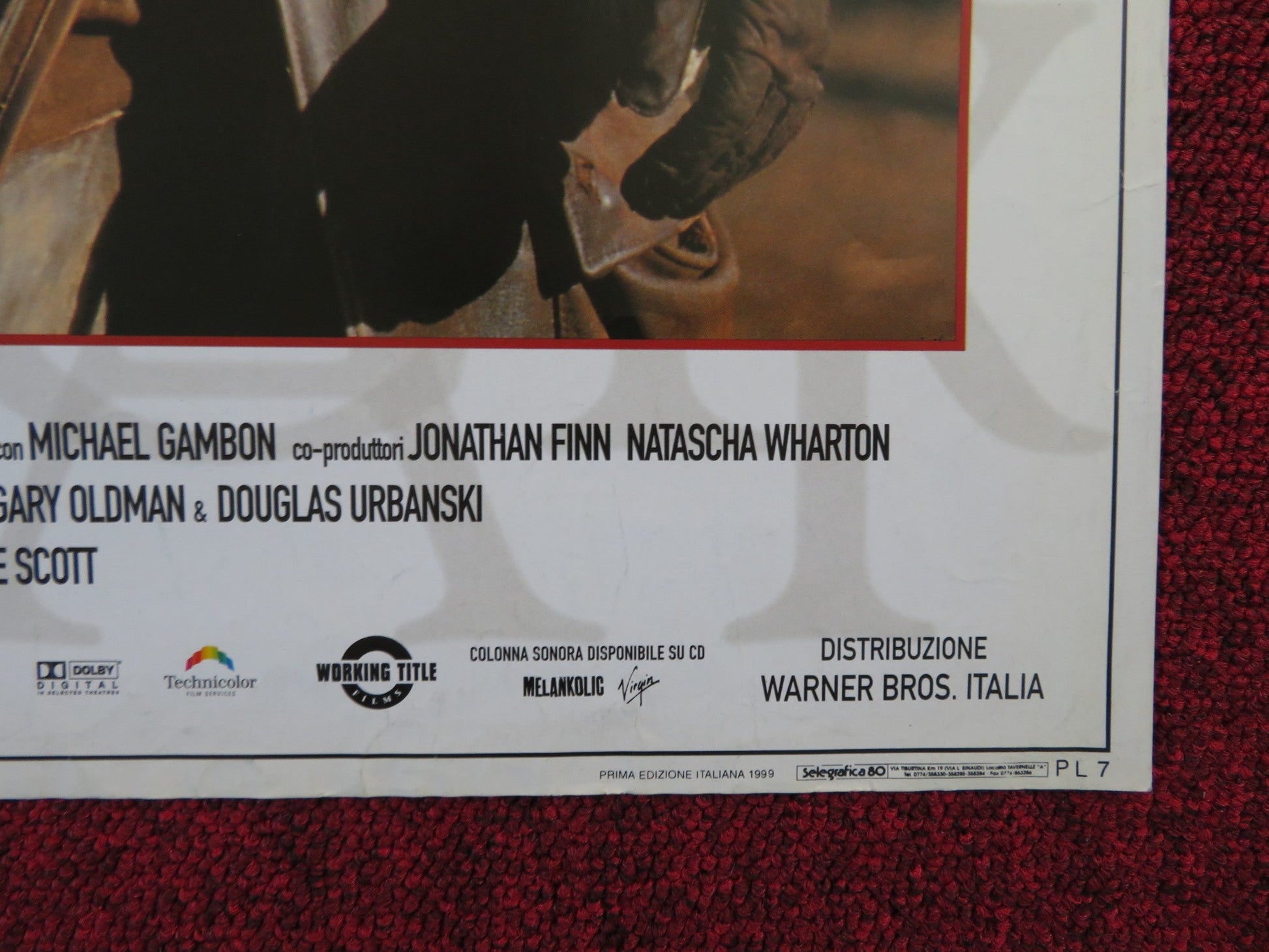 PLUNKETT & MACLEANE ITALIAN FOTOBUSTA POSTER ROBERT CARLYLE J. LEE MILLER 1999 Rendezvous Cinema Movie posters