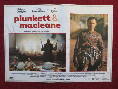 PLUNKETT & MACLEANE ITALIAN FOTOBUSTA POSTER ROBERT CARLYLE J. LEE MILLER 1999 Rendezvous Cinema Movie posters