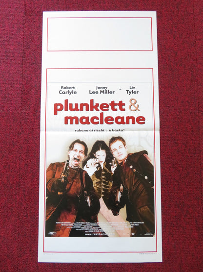 PLUNKETT & MACLEANE ITALIAN LOCANDINA POSTER ROBERT CARLYLE J. L. MILLER 1999 Rendezvous Cinema Movie posters