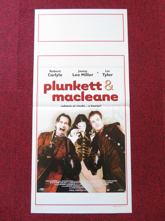 PLUNKETT & MACLEANE ITALIAN LOCANDINA POSTER ROBERT CARLYLE J. L. MILLER 1999 Rendezvous Cinema Movie posters