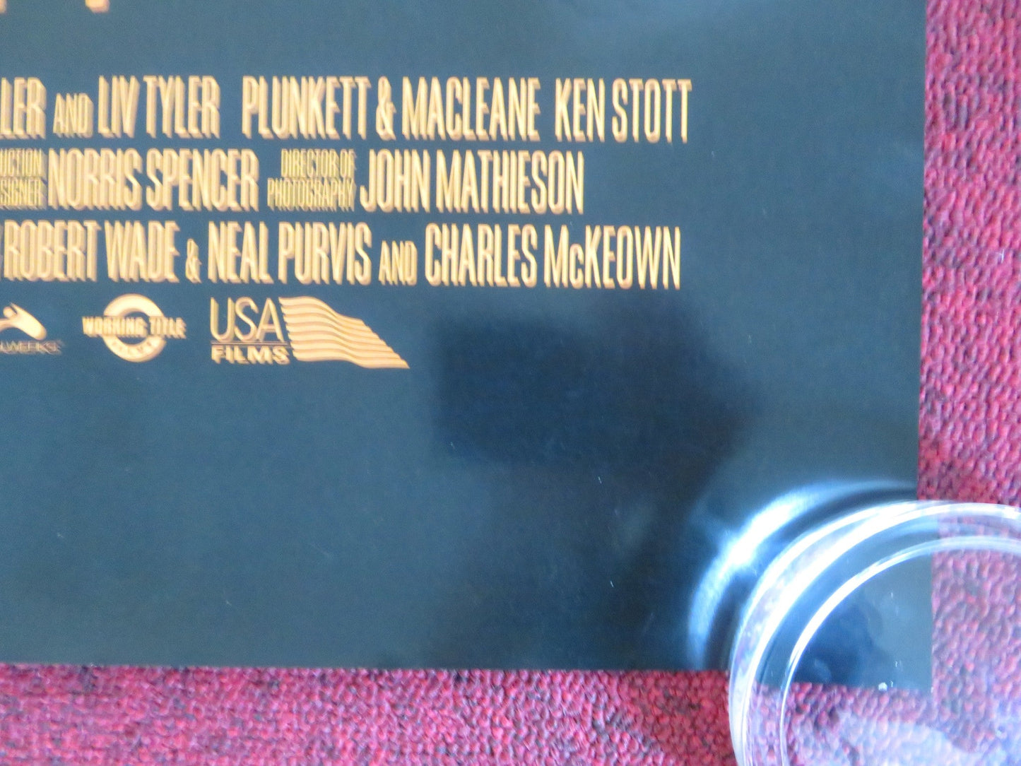 PLUNKETT & MACLEANE US ONE SHEET ROLLED POSTER JONNY LEE MILLER R. CARLYLE 1999 Rendezvous Cinema Movie posters