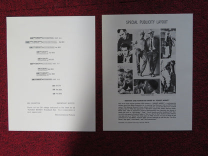 POCKET MONEY - PRESSBOOK UNCUT NATIONAL GENERAL PICTURES PAUL NEWMAN MARVIN 1972 Rendezvous Cinema Movie posters