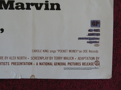 POCKET MONEY US HALF SHEET (22"x 28") POSTER PAUL NEWMAN LEE MARVIN 1972 Rendezvous Cinema Movie posters