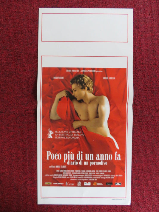 POCO PIU DI UN ANNO FA DIARIO DI UN PORNODIVO ITALIAN LOCANDINA POSTER 2003 Rendezvous Cinema Movie posters