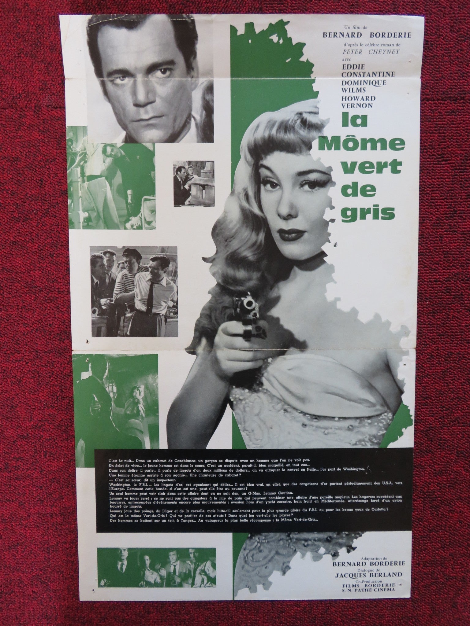 POISON IVY FRENCH BROCHURE EDDIE CONSTANTINE DOMINIQUE WILMS 1953 Rendezvous Cinema Movie posters