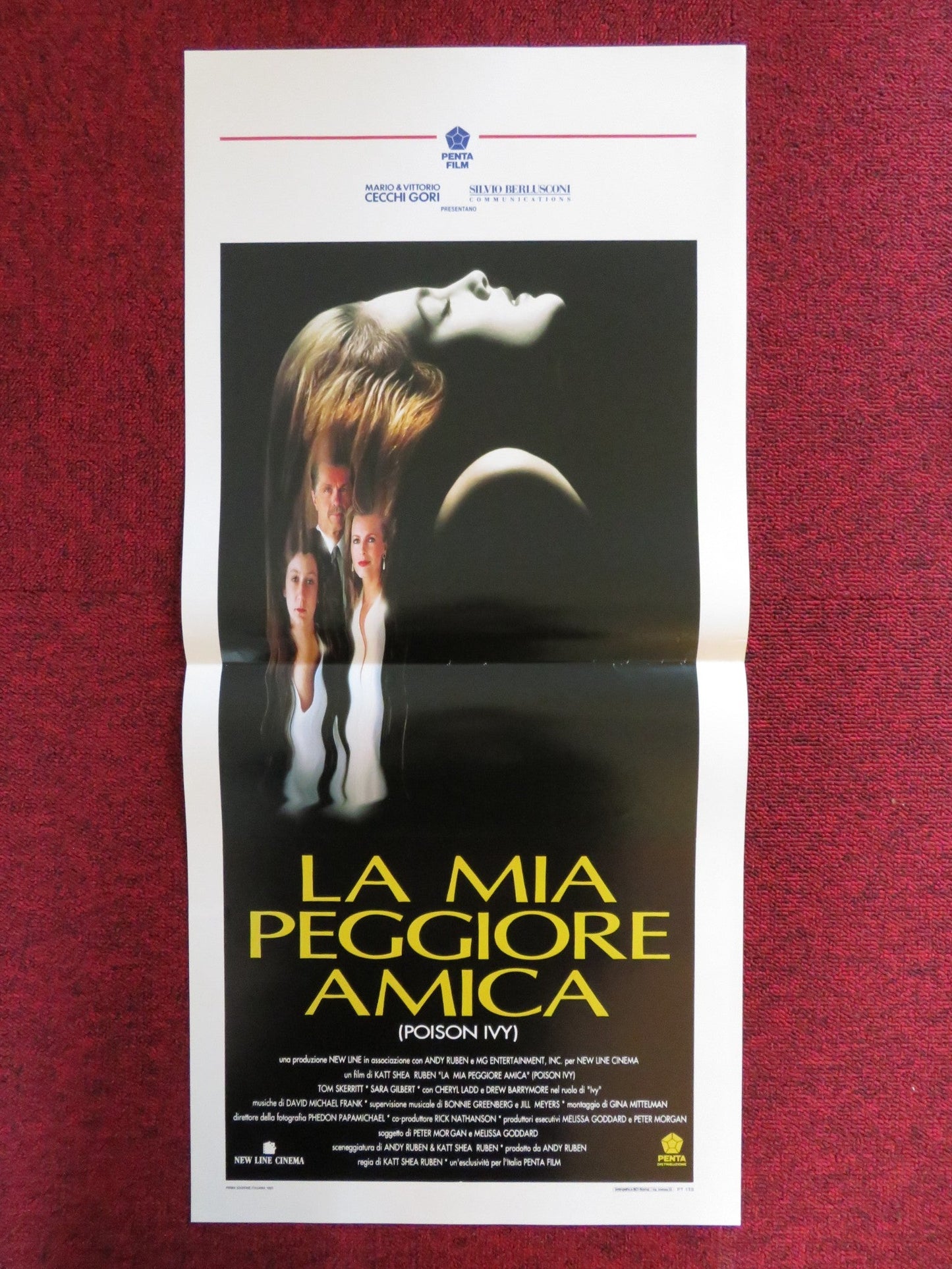 POISON IVY ITALIAN LOCANDINA POSTER DREW BARRYMORE TOM SKERRITT 1992 Rendezvous Cinema Movie posters