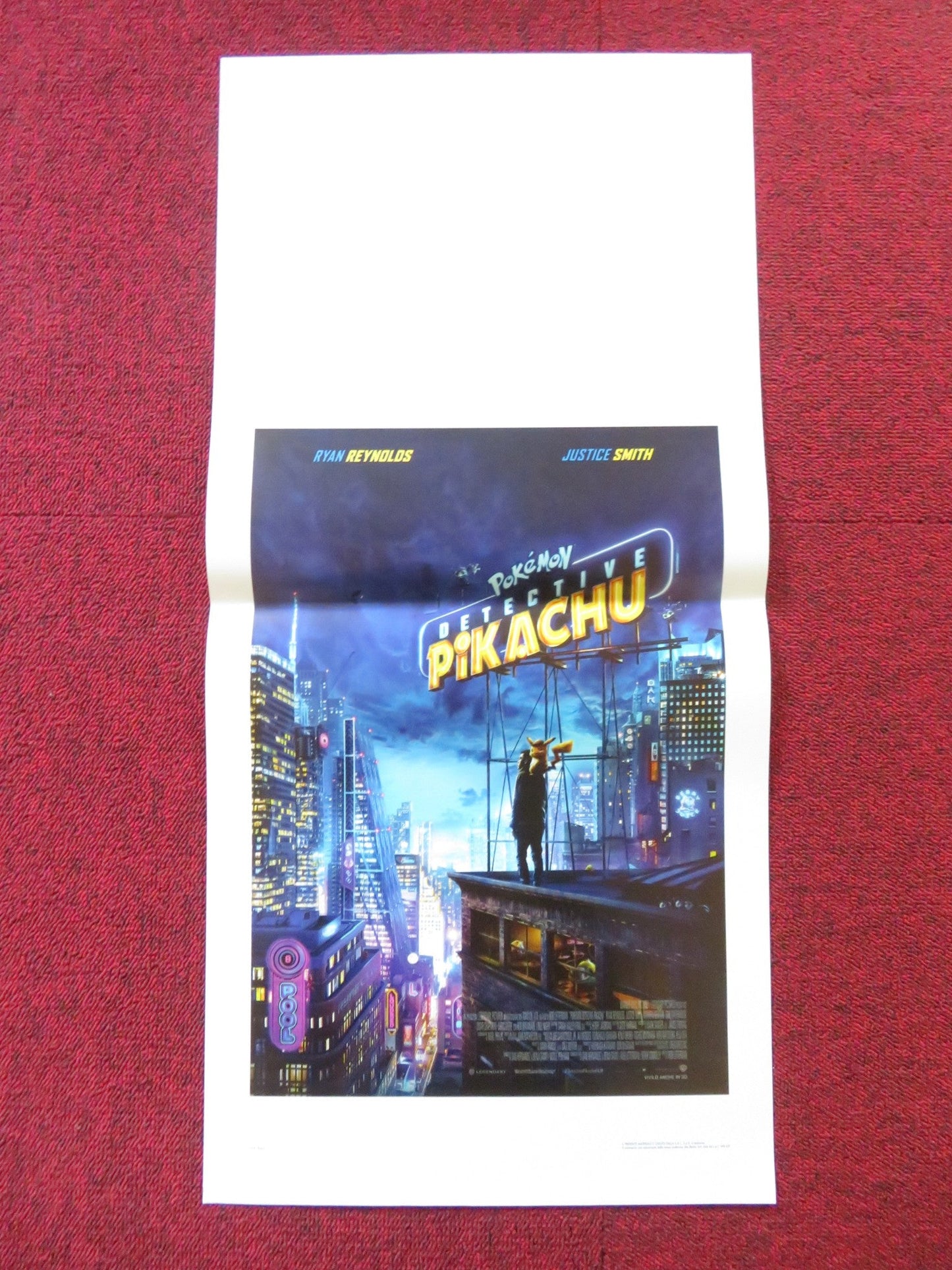 POKEMON: DETECTIVE PIKACHU ITALIAN LOCANDINA POSTER RYAN REYNOLDS 2019 Rendezvous Cinema Movie posters
