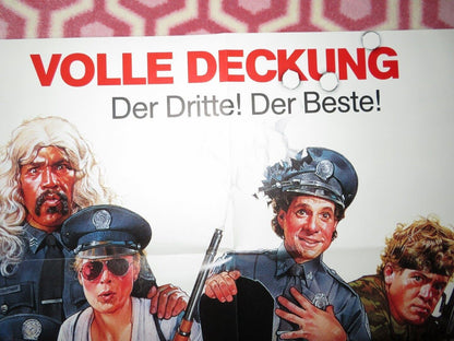 POLICE ACADEMY 3 - BACK IN TRAINING GERMAN A1 (33"x 23") POSTER STEVE GUTTENBERG Movie posters