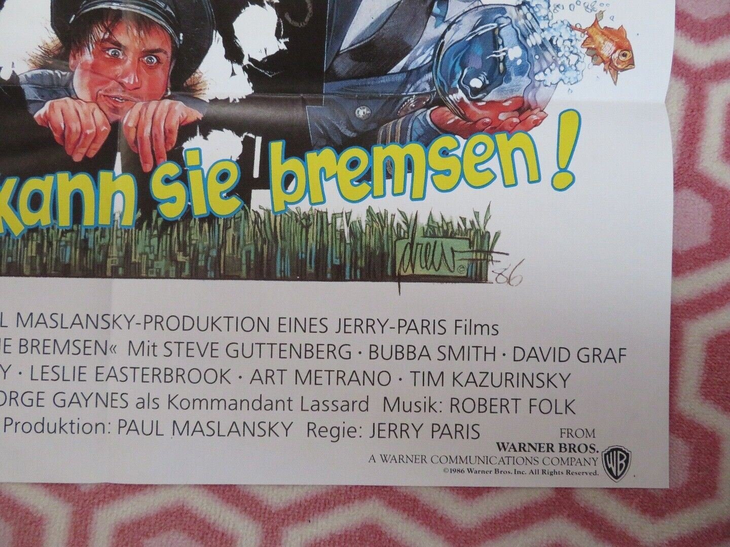 POLICE ACADEMY 3 - BACK IN TRAINING GERMAN A1 (33"x 23") POSTER STEVE GUTTENBERG Movie posters