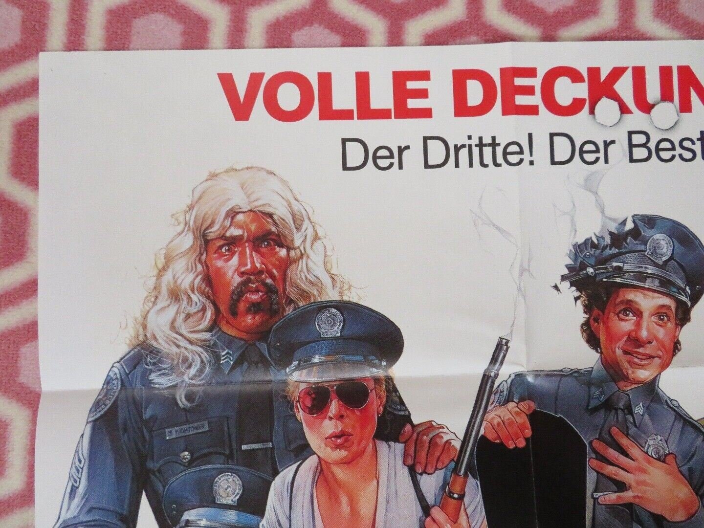 POLICE ACADEMY 3 - BACK IN TRAINING GERMAN A1 (33"x 23") POSTER STEVE GUTTENBERG Movie posters