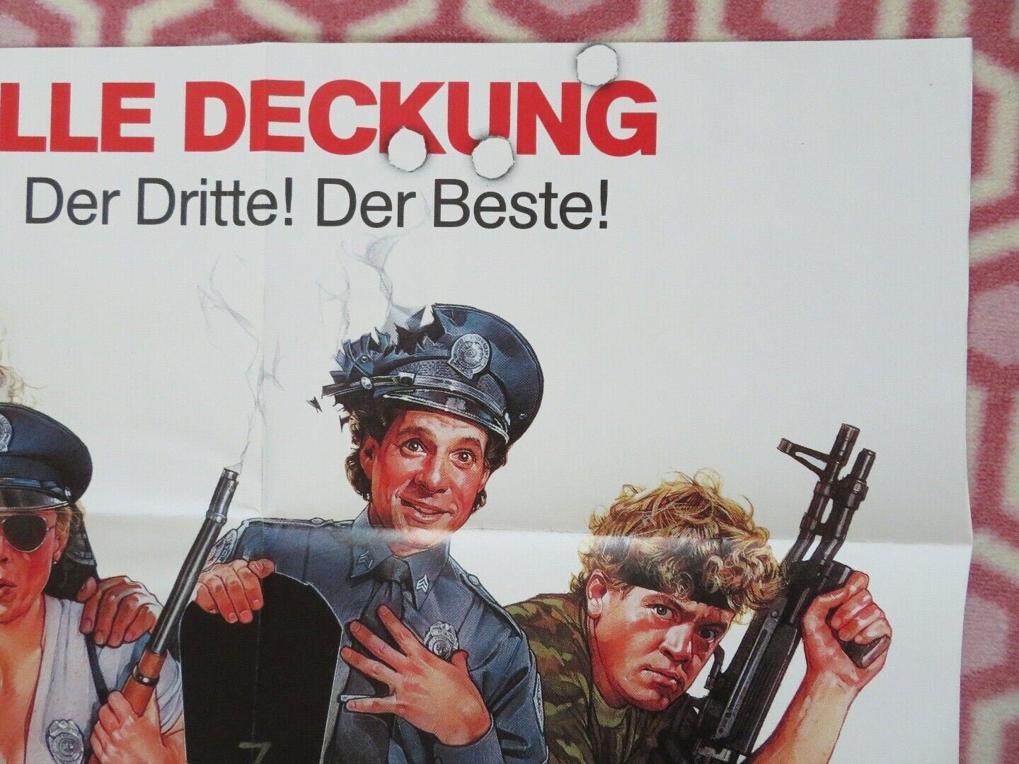 POLICE ACADEMY 3 - BACK IN TRAINING GERMAN A1 (33"x 23") POSTER STEVE GUTTENBERG Movie posters
