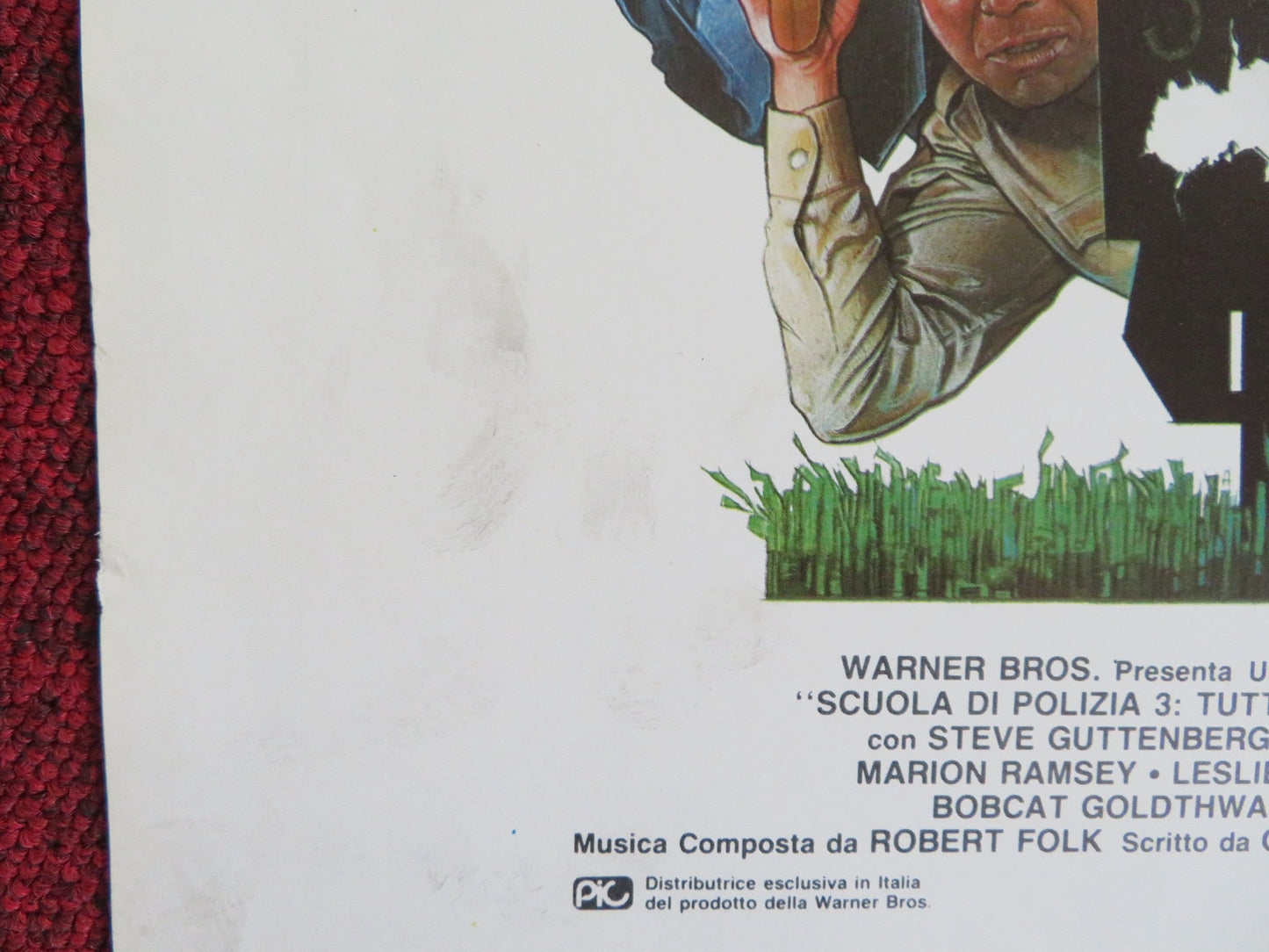 POLICE ACADEMY 3: BACK IN TRAINING ITALIAN LOCANDINA POSTER GUTTENBERG 1986 Rendezvous Cinema Movie posters