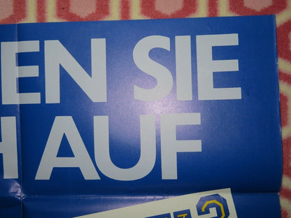 POLICE ACADEMY 3 TEASER GERMAN A1 (33"x 23") POSTER STEVE GUTTENBERG 1986 Movie posters