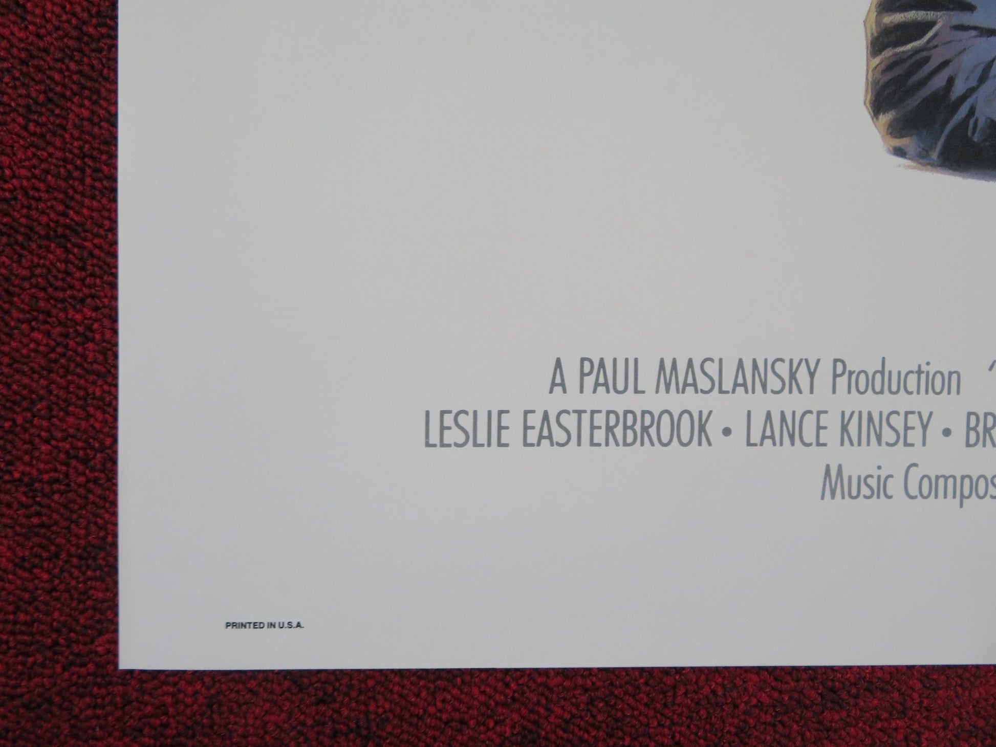 POLICE ACADEMY 6: CITY UNDER SIEGE FOLDED US ONE SHEET POSTER BUBBA SMITH 1989 Rendezvous Cinema Movie posters